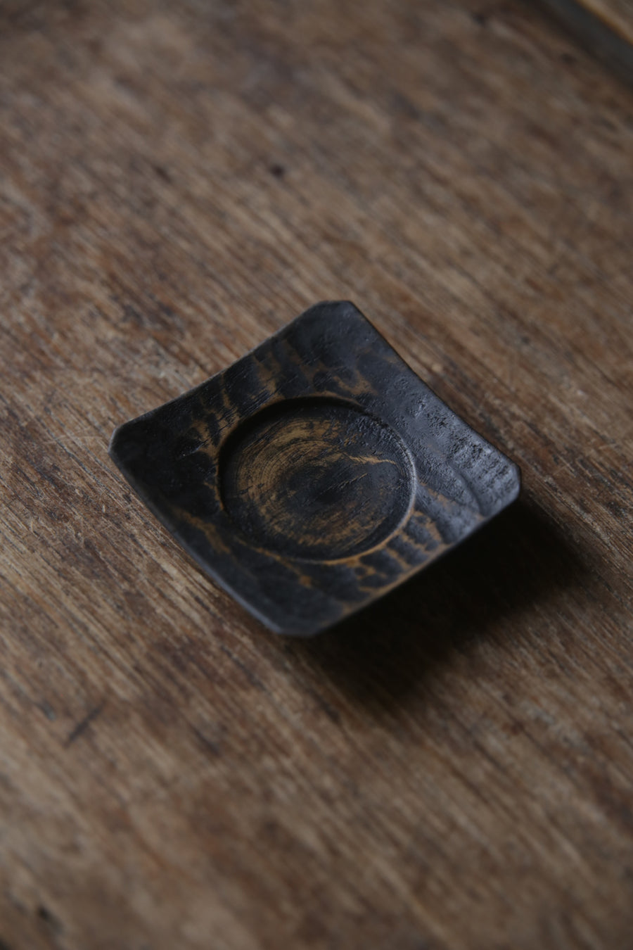 茶托 角 004 | 黒漆