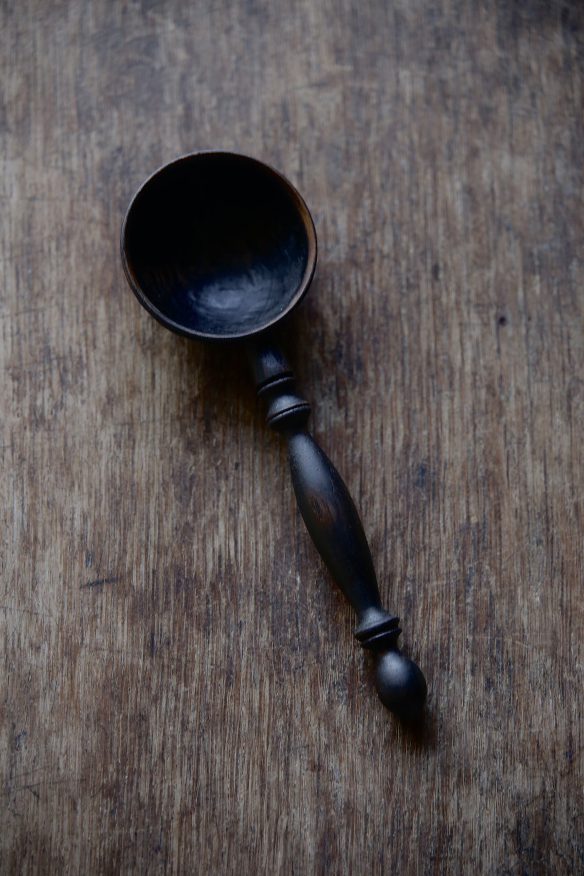 Coffee scoop 006 | Black urushi lacquer